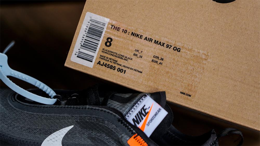 PK GOD Nike Air Max 97 Off-White Black RETAIL MATERIALS READY TO SHIP